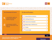 Tablet Screenshot of culturaldiversity.com.au